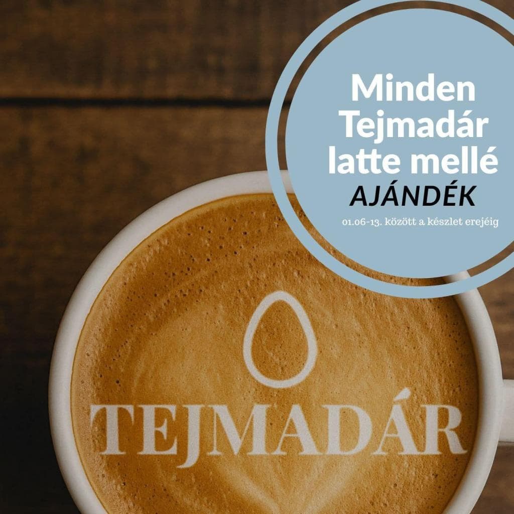 Minden Tejmadár latte mellé ajándék müzlivel készülünk!