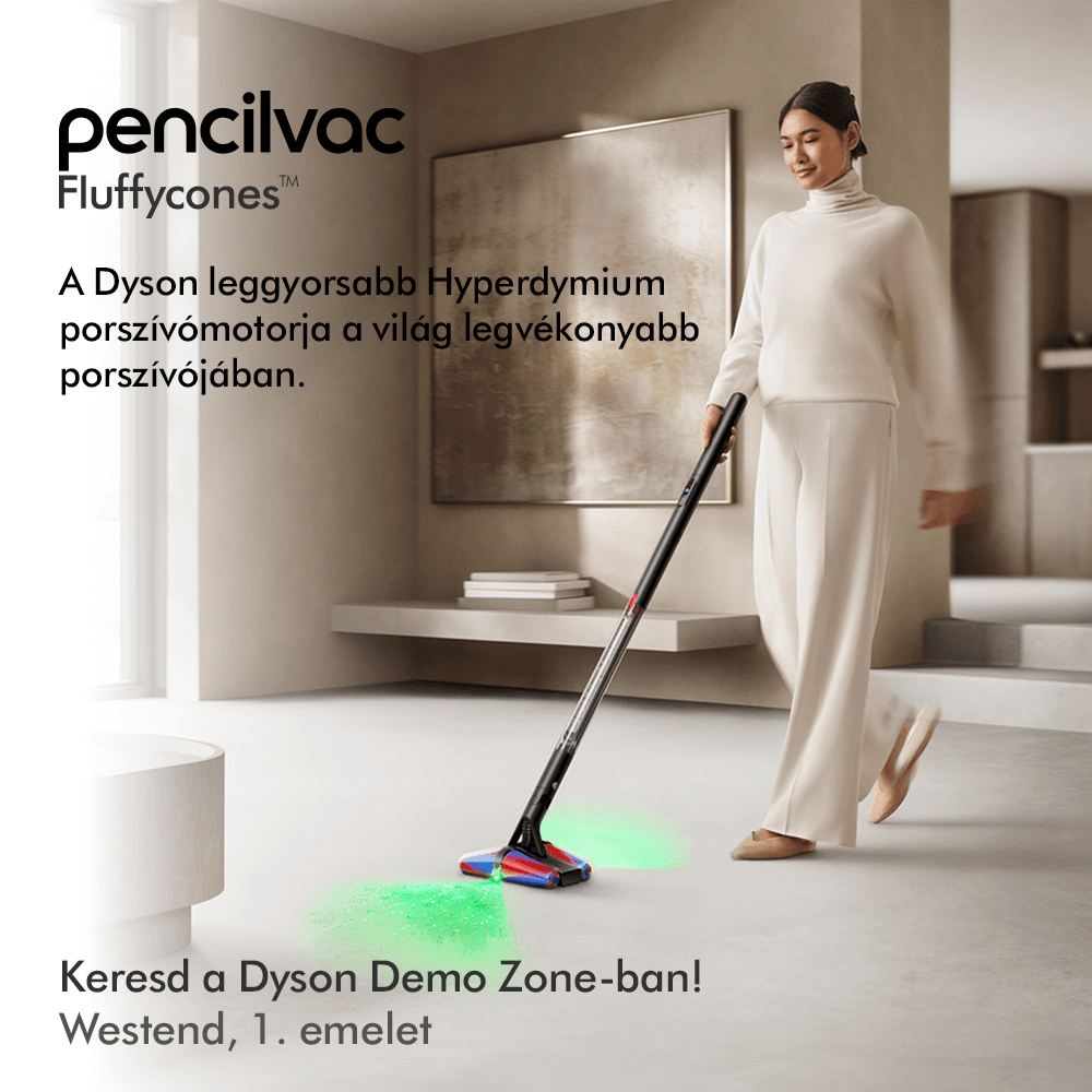 Fedezd fel a Dyson PencilVac Fluffycones™ porszívót